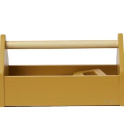 Flexa Trælegetøj|Legeværktøj>Værktøjskasse - Træ - Play - 4 Dele - Mustard/Birch Plywoo