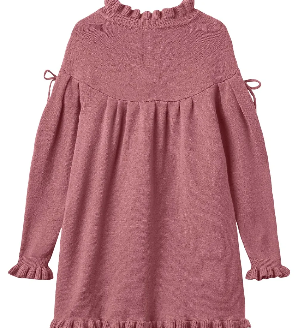 Børn Fliink Kjoler|Kjole - Strik - Viskoseblanding - Kino - Ash Rose