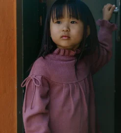 Børn Fliink Kjoler|Kjole - Strik - Viskoseblanding - Kino - Ash Rose