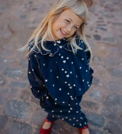 Børn Fliink Skjorter|Skjorte - Fløjl - Dolly - Insignia Blue AOP