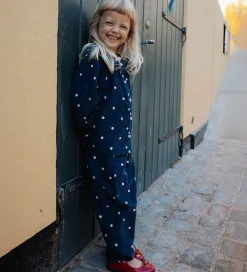 Børn Fliink Skjorter|Skjorte - Fløjl - Dolly - Insignia Blue AOP