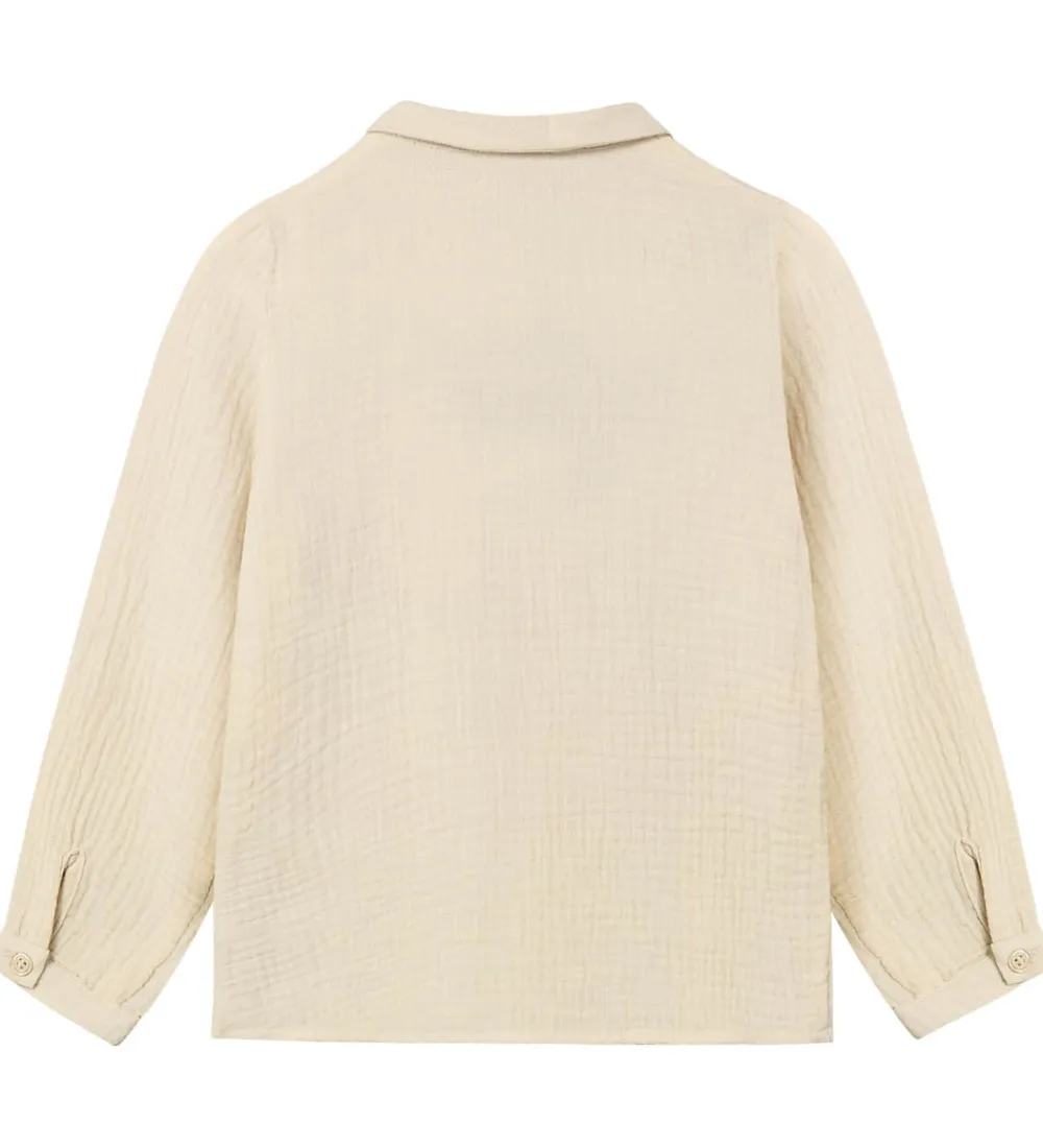 Børn Fliink Skjorter|Skjorte - Musselin - Elmo - Sandshell