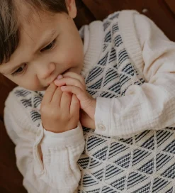 Børn Fliink Skjorter|Skjorte - Musselin - Elmo - Sandshell