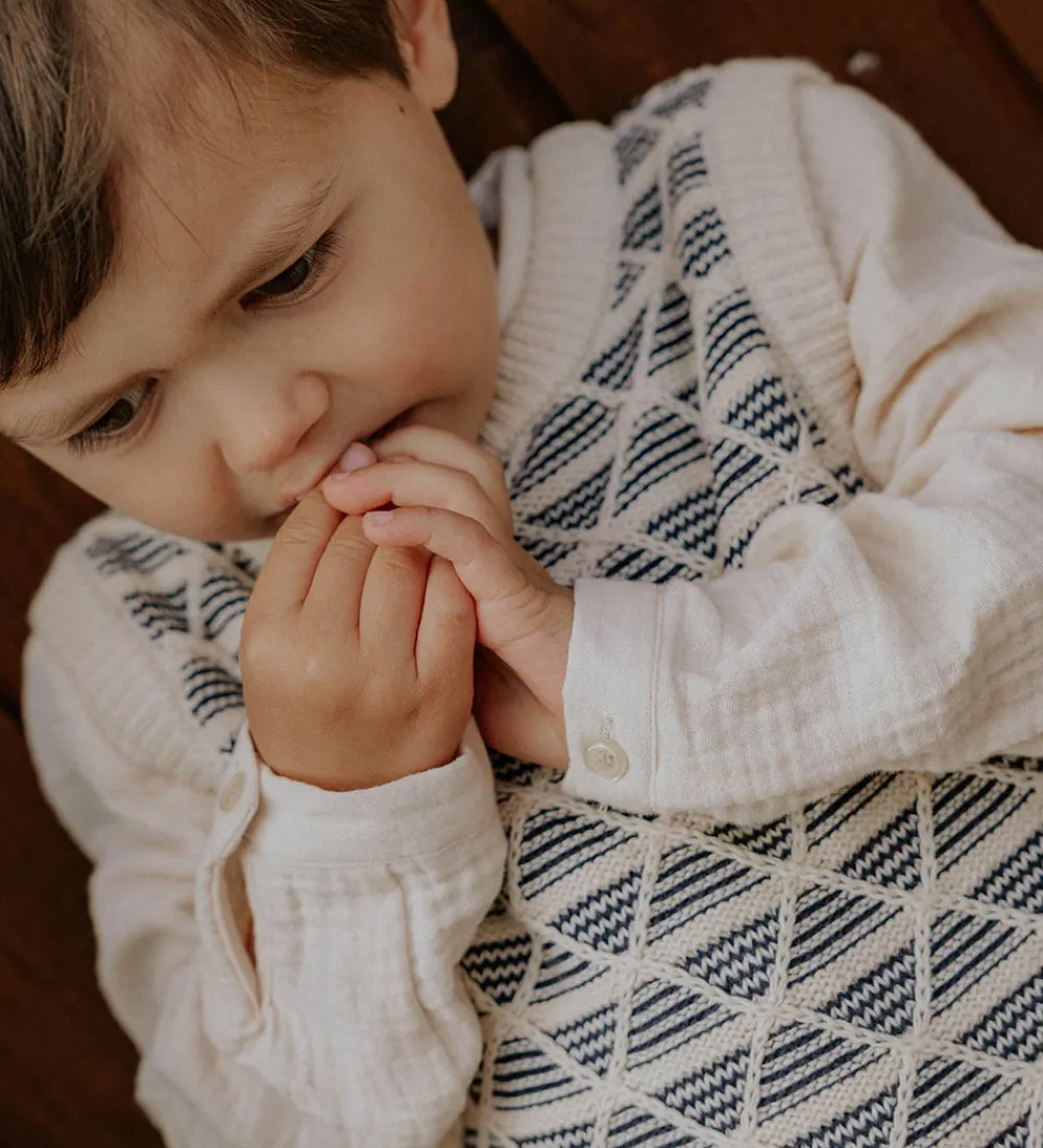 Børn Fliink Skjorter|Skjorte - Musselin - Elmo - Sandshell