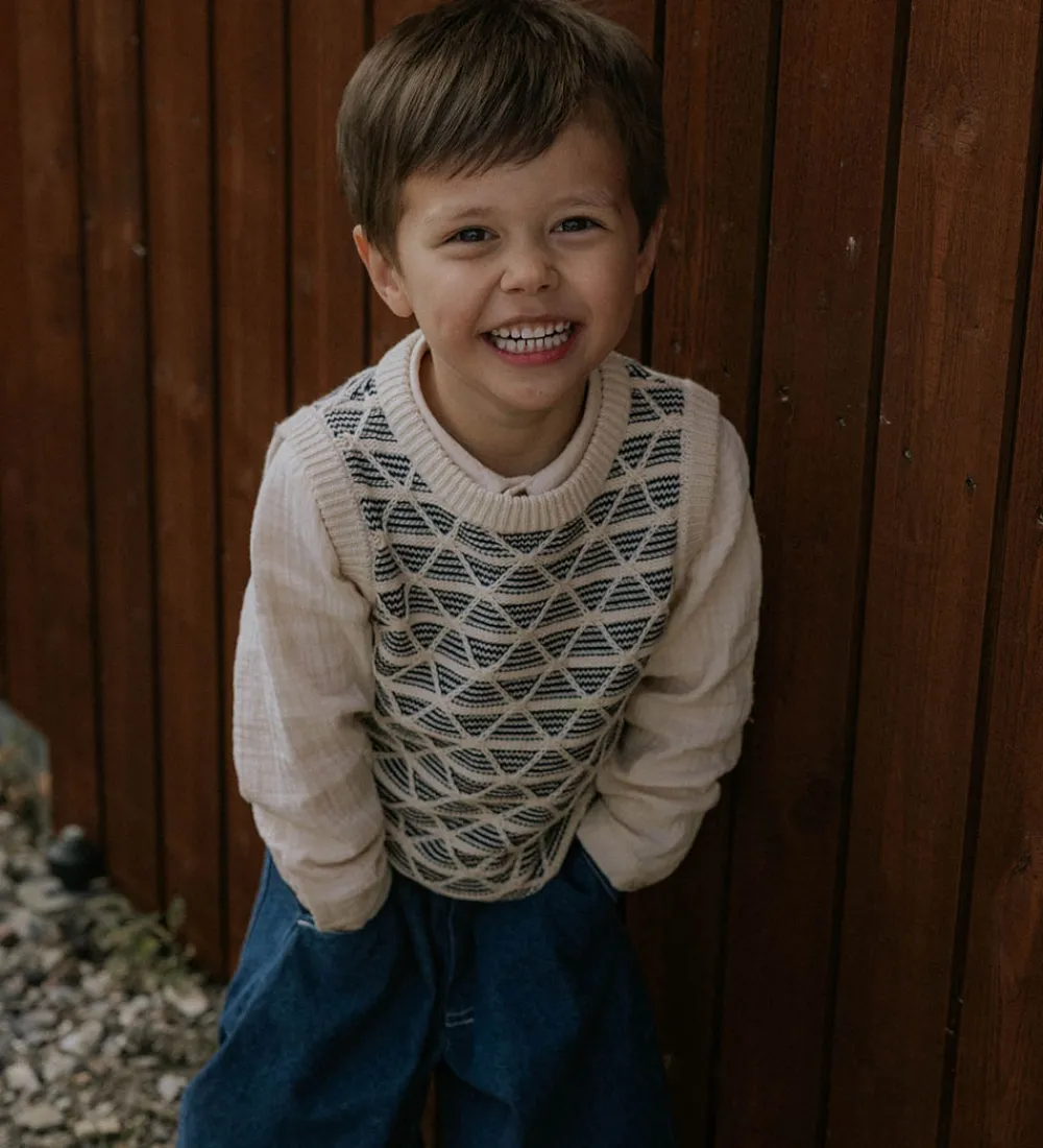 Børn Fliink Skjorter|Skjorte - Musselin - Elmo - Sandshell