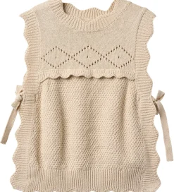 Børn Fliink Veste|Vest - Strik - Lovely - Sandshell
