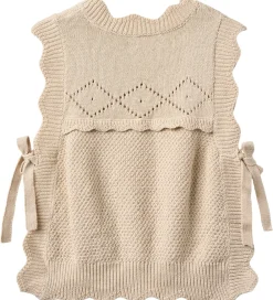 Børn Fliink Veste|Vest - Strik - Lovely - Sandshell