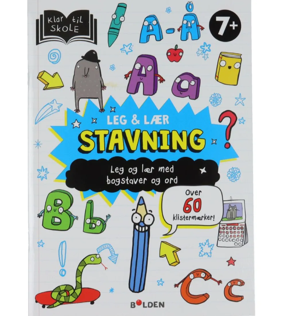 Forlaget Bolden Læringsbøger|Aktivitetsbog - Leg og Lær: Stavning - Dansk