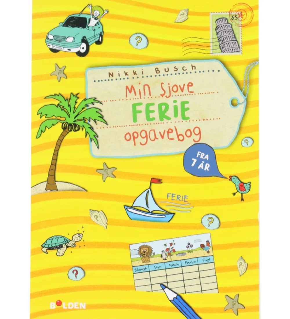 Forlaget Bolden Læringsbøger|Aktivitetsbog - Min Sjove Ferie Opgavebog