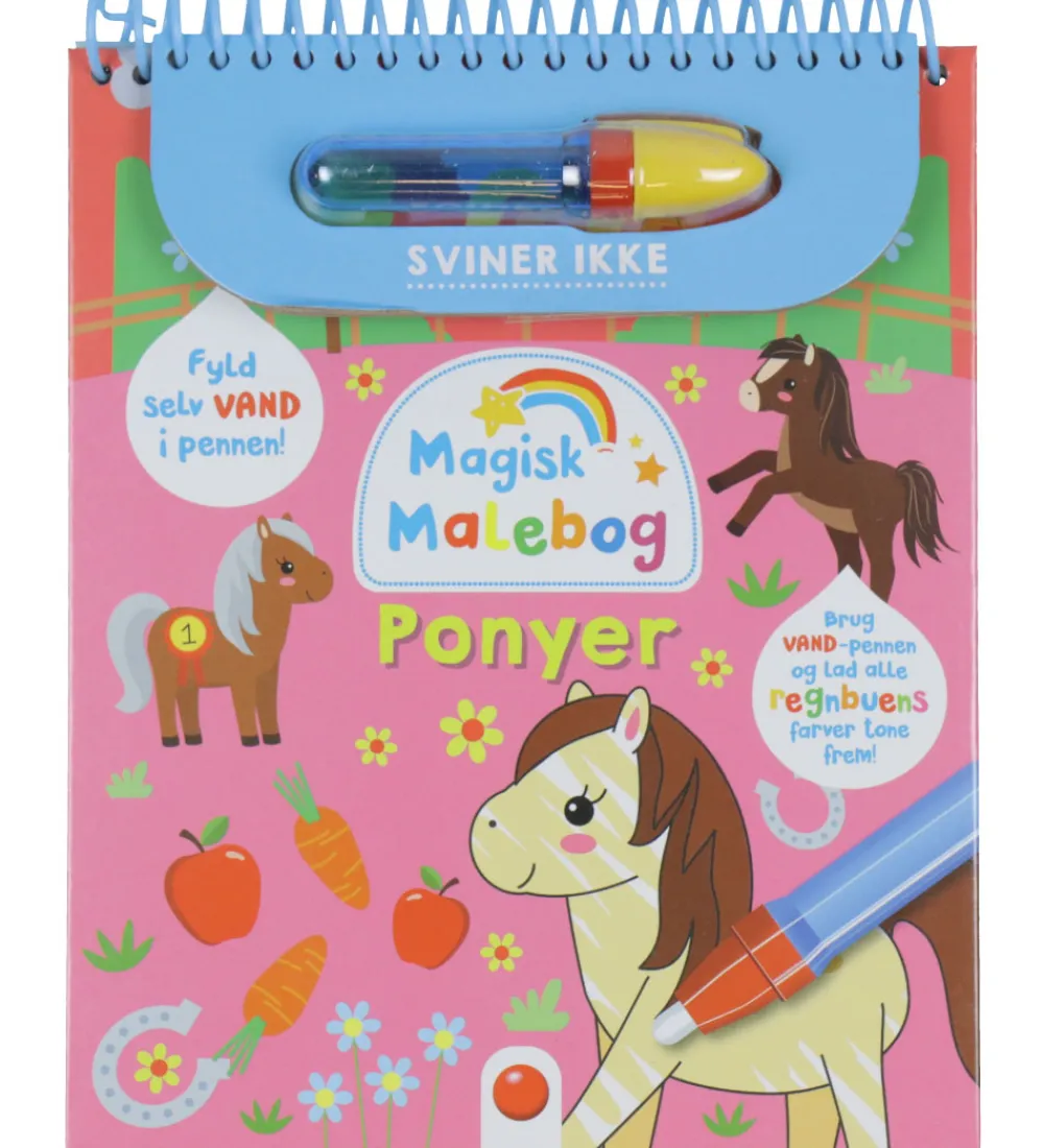 Forlaget Bolden Malebog|Magisk Malebog - Ponyer