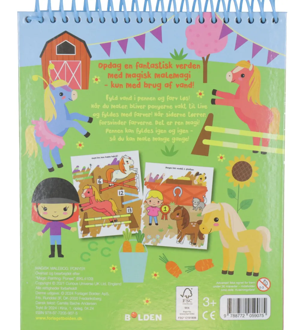 Forlaget Bolden Malebog|Magisk Malebog - Ponyer