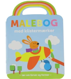 Forlaget Bolden Malebog|Malebog m. Klistermærker - Flyver