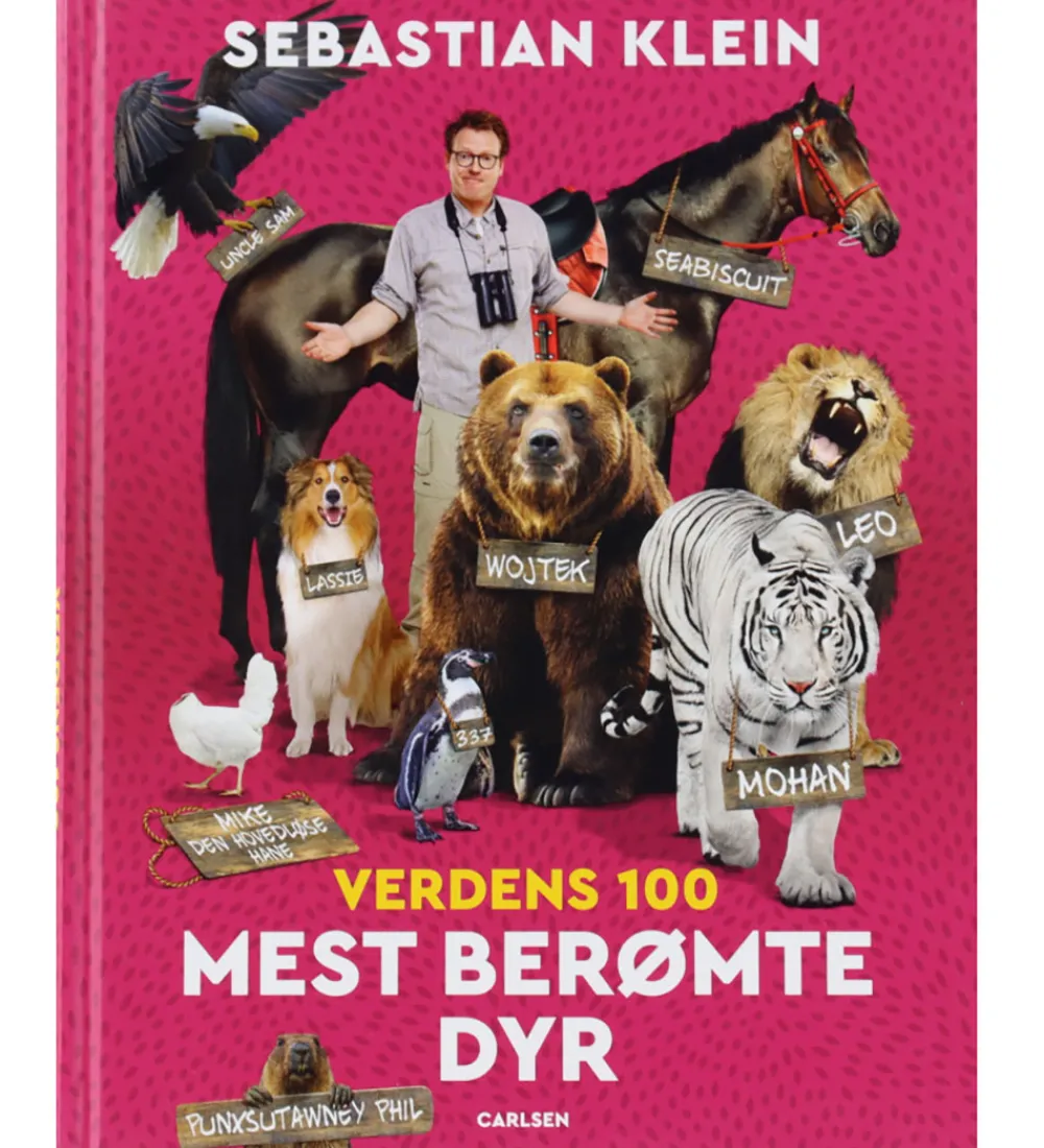 Forlaget Carlsen Bøger>Bog - Verdens 100 Mest Berømte Dyr - DA