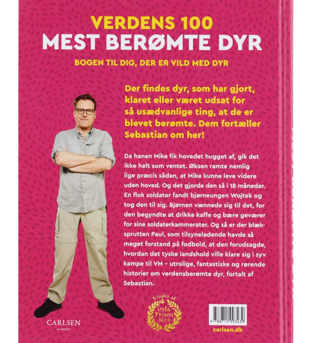 Forlaget Carlsen Bøger>Bog - Verdens 100 Mest Berømte Dyr - DA