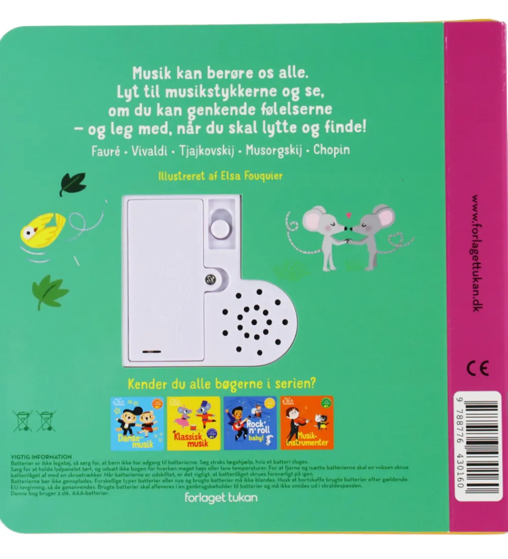 Forlaget Tukan Bøger>Bog - Min Lille Musikbog - Følelser - DA