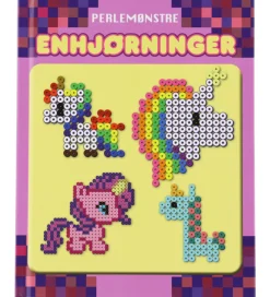 Forlaget Tukan Bøger>Bog - Perlemønstre - Enhjørninger - DA