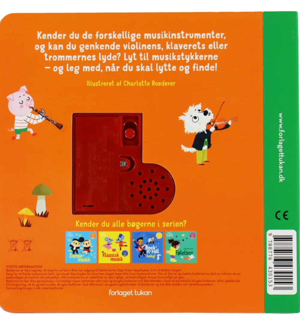 Forlaget Tukan Bøger|Bog m. Lyd - Min Lille Musikbog - Musikinstrument