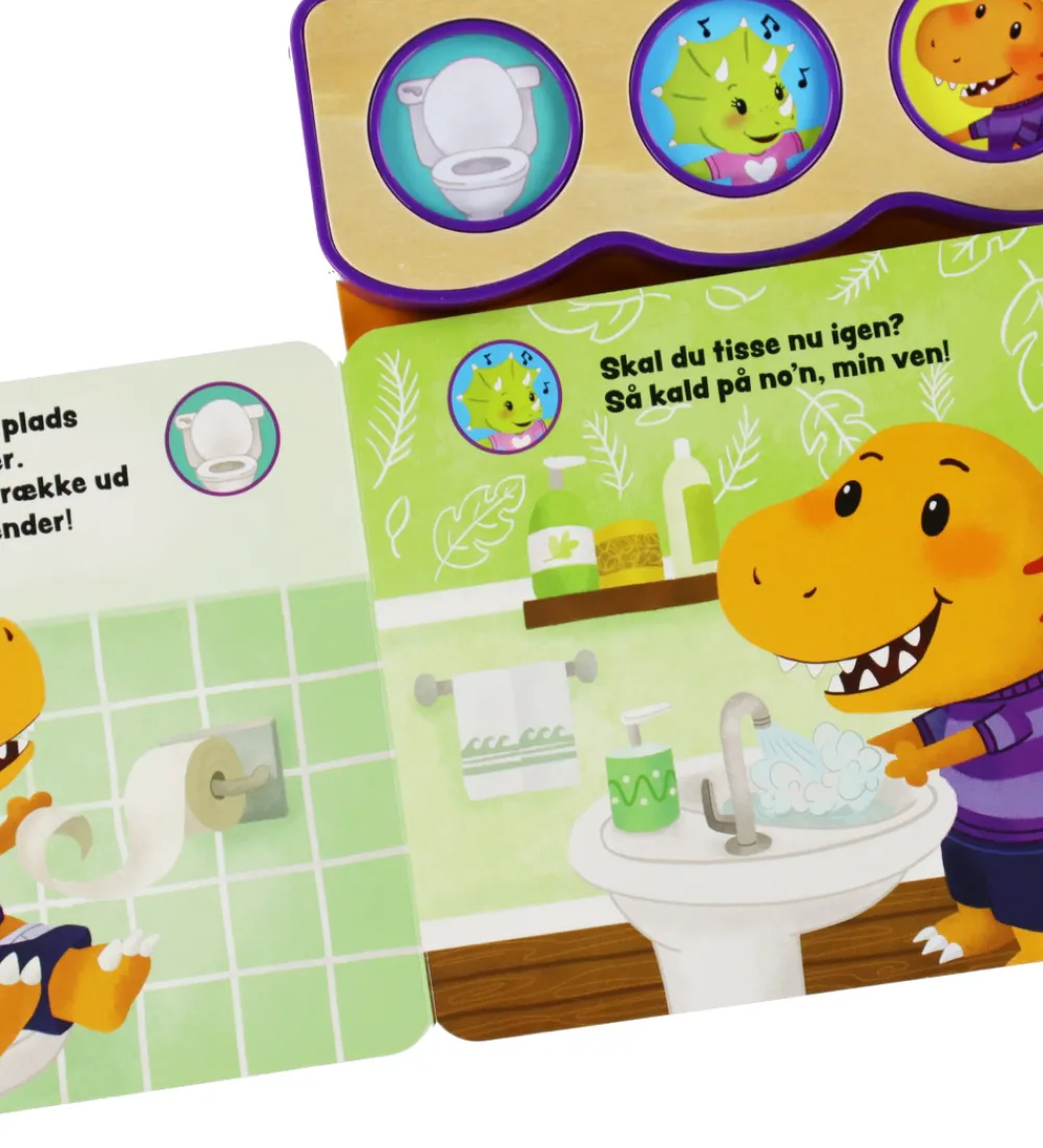 Forlaget Tukan Bøger>Bog m. Lyd - Lille Dino Skal På Toilettet - DA