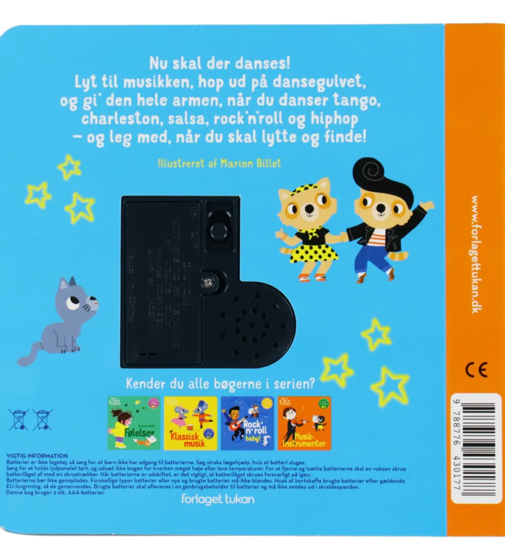 Forlaget Tukan Bøger|Bog m. Lyd - Min Lille Musikbog - Dansemusik - DA