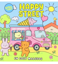 Forlaget Tukan Malebog|Malebog - Cozy Time - Sunny Vibes: Happy Street