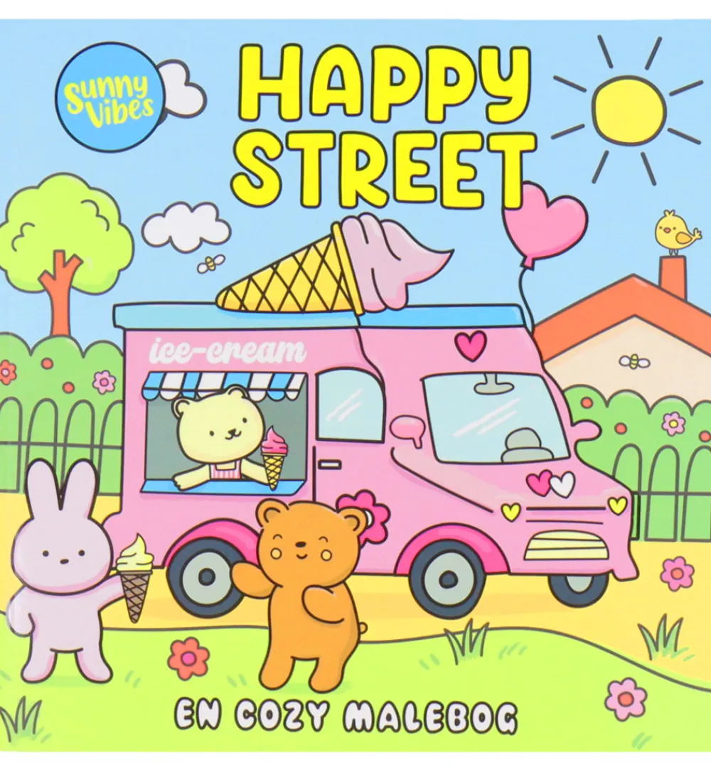 Forlaget Tukan Malebog|Malebog - Cozy Time - Sunny Vibes: Happy Street