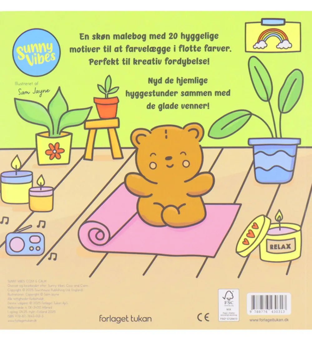 Forlaget Tukan Malebog>Malebog - Cozy Time - Sunny Vibes: Cozy & Calm