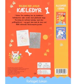 Forlaget Tukan Malebog|Kreativ Leg>Malebog m. Juveler - Kæledyr - DA
