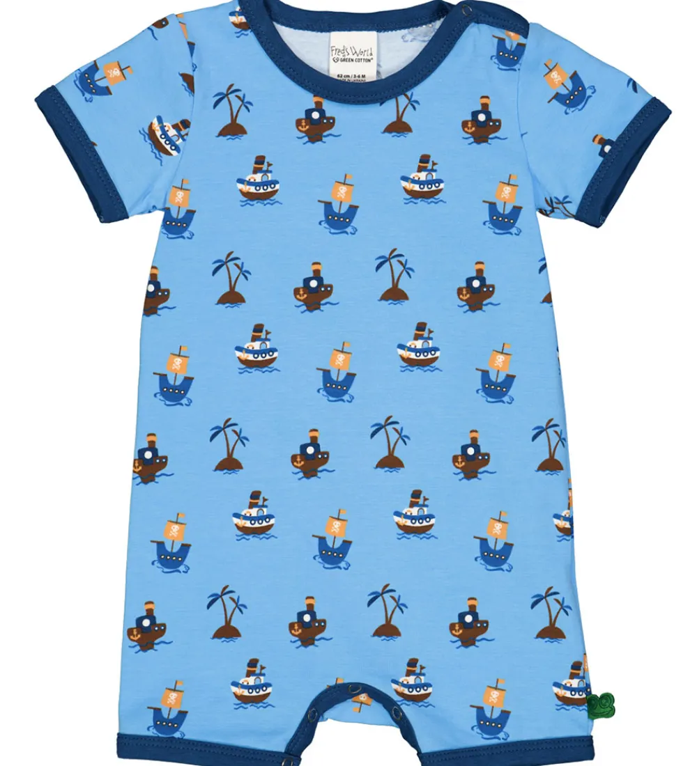 Børn Freds World Sommerdragter|Sommerdragt - Pirate - All Blue/ Papaya/ Navy