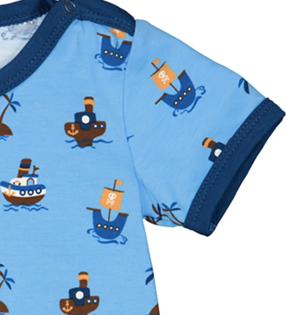 Børn Freds World Sommerdragter|Sommerdragt - Pirate - All Blue/ Papaya/ Navy