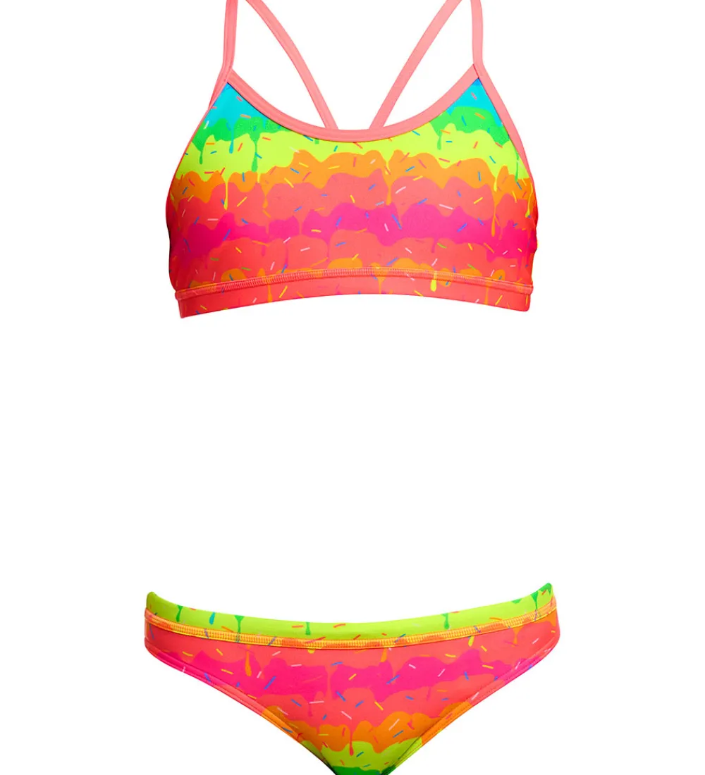 Funkita Svømmetøj|Svømning>Bikini - Racerback - UV50+ - Melting Mayhem