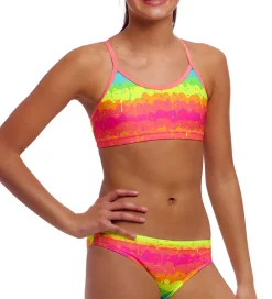 Funkita Svømmetøj|Svømning>Bikini - Racerback - UV50+ - Melting Mayhem
