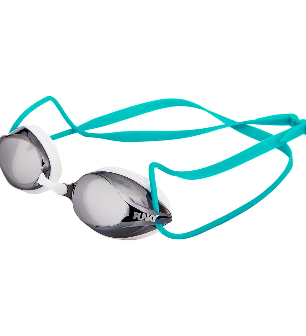 Funkita Svømmebriller|Svømning|Svømmebriller - Training Machine - White Wash Mirrored