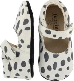 Fuzzies Skindfutter|Ballerina Hjemmesko - Sne - Sneleopard