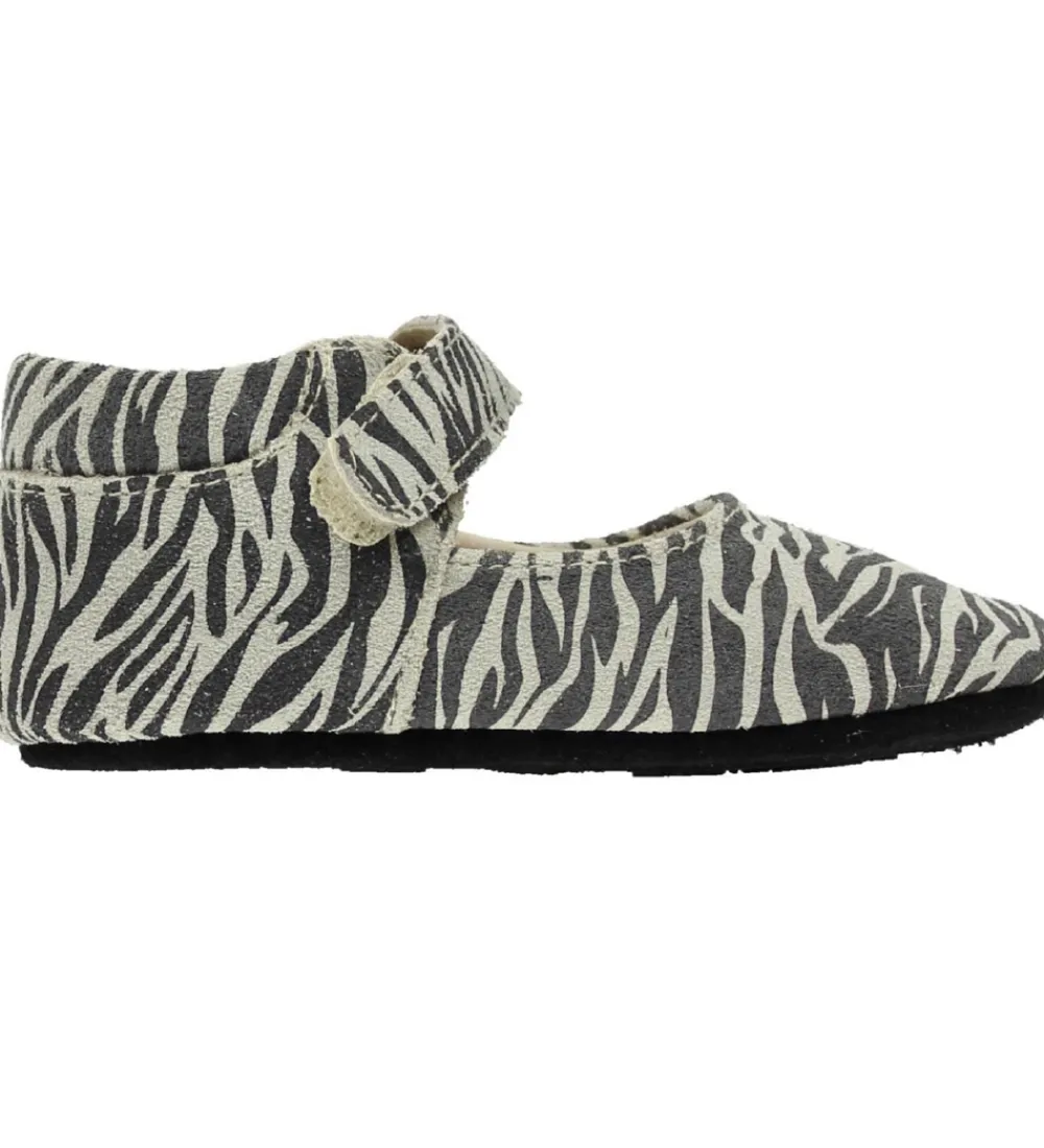 Fuzzies Skindfutter|Ballerina Hjemmesko - Tess - Zebraprint