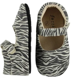 Fuzzies Skindfutter|Ballerina Hjemmesko - Tess - Zebraprint