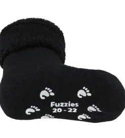 Børn Fuzzies Strømper|Skridsikre Strømper - Sort