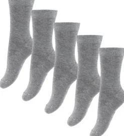 Børn Fuzzies Strømper>Strømper - 5-pak - Gråmeleret