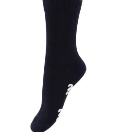Børn Fuzzies Strømper|Strømper m. Antiskrid - Navy