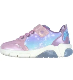 Børn Geox Børnesko Og Babysko|Blinkesko|Sko m. Lys - Fadinlight - Pink m. Elsa