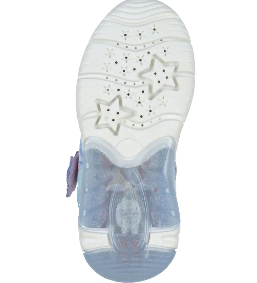 Børn Geox Børnesko Og Babysko|Blinkesko|Sko m. Lys - Fadinlight - Pink m. Elsa