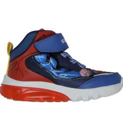 Geox Støvler|Støvler m. Lys - J Ciberdron - Blå/Rød m. Superman