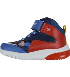 Geox Støvler|Støvler m. Lys - J Ciberdron - Blå/Rød m. Superman