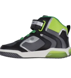 Geox Støvler|Blinkesko|Støvler m. Lys - J Inek B A - Sort/Lime