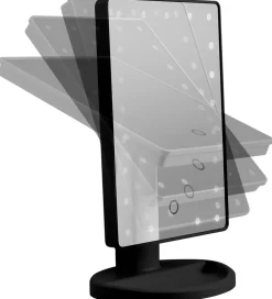 Gillian Jones Spejle></noscript>Bordspejl - Firkant - LED/Touch - Sort