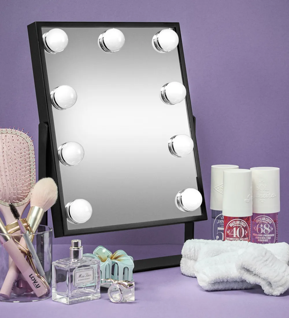 Gillian Jones Spejle>Makeupspejl - 9 LED/Touch - Sort