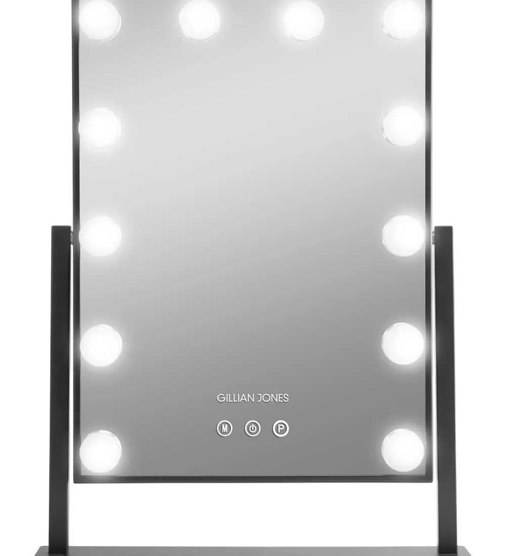 Gillian Jones Spejle|Makeupspejl - 12 LED/Touch - Sort