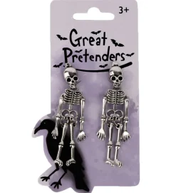 Great Pretenders Smykker>Øreclips - Spooke Scary Skeleton
