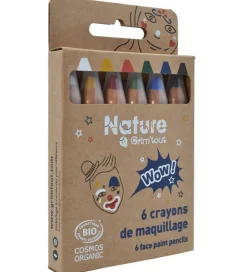 Grim Tout Sminke>Teatersminke - 6 Farveblyanter - Wow