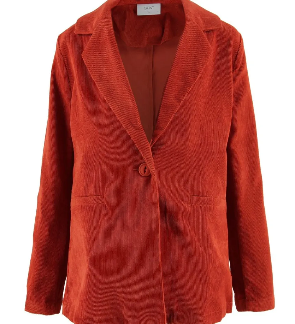 Børn Grunt Jakkesæt Og Blazers|Blazer - Fløjl - Sigga - Rusty