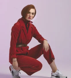 Børn Grunt Jakkesæt Og Blazers|Blazer - Fløjl - Sigga - Rusty